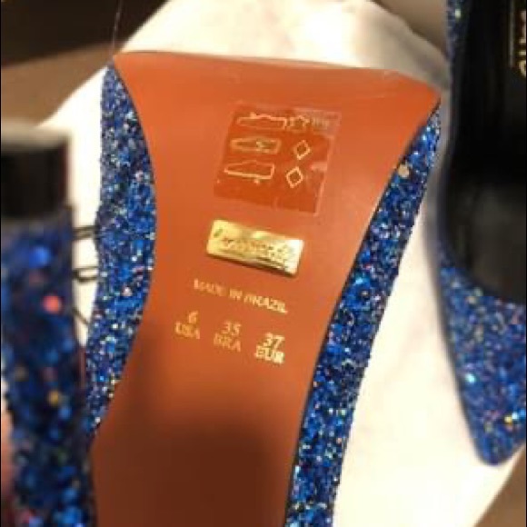 Blue Glitter L’Intervalle pumps - Picture 2 of 4